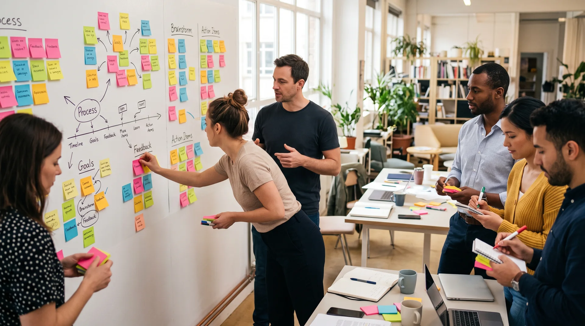 Grupo constrói um painel de ideias