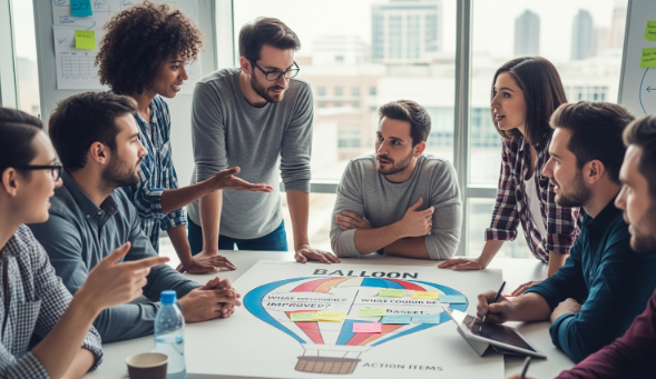 Team Building “Elevando Histórias” Uma experiência de conexão e celebração que mistura retrospectiva e futurospectiva para fortalecer o sucesso coletivo.